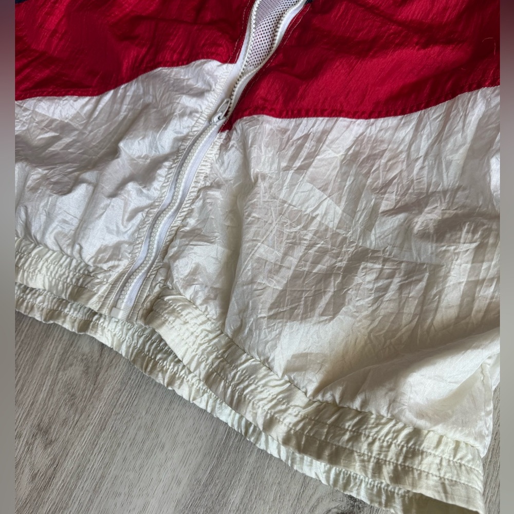 Vintage 80s Retro Solare Sporta Stars Stripes Americana Style Windbreaker Jacket - Picture 10 of 10